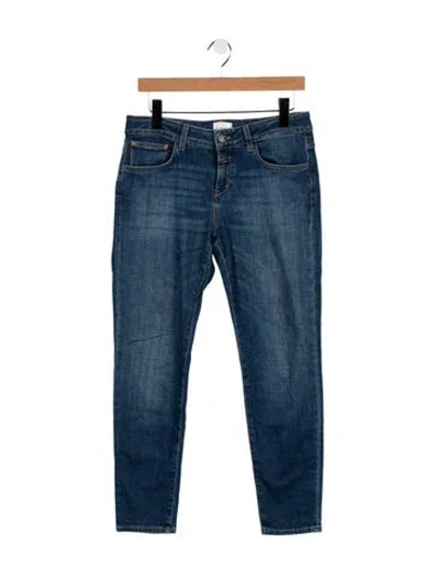 Pre-owned Closed Mid-rise Skinny Leg Jeans In Blue