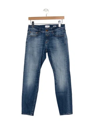 Pre-owned Closed Mid-rise Skinny Leg Jeans In Blue