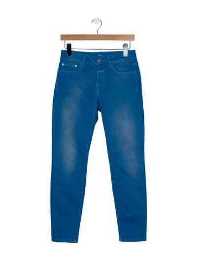 Pre-owned Closed Mid-rise Skinny Leg Jeans In Blue