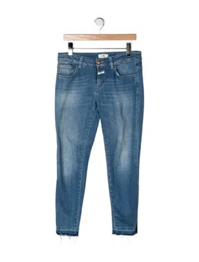Pre-owned Closed Mid-rise Skinny Leg Jeans In Blue