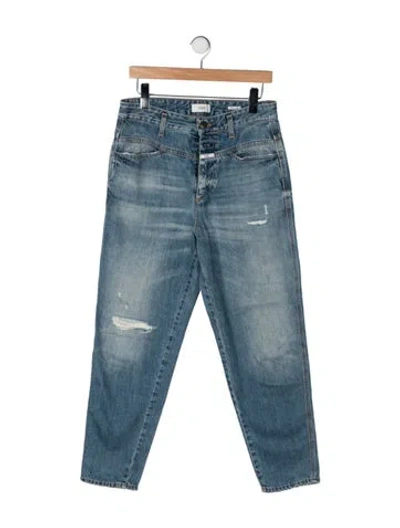 Pre-owned Closed Mid-rise Skinny Leg Jeans In Blue