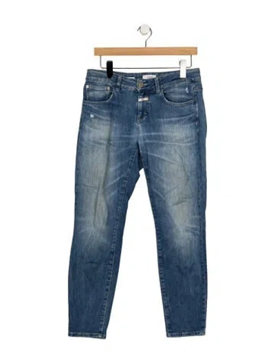 Pre-owned Closed Mid-rise Skinny Leg Jeans In Blue