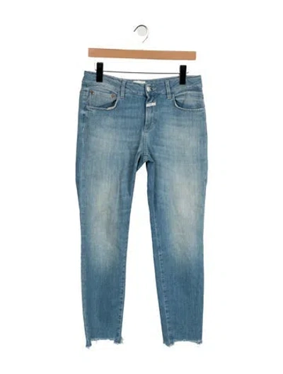 Pre-owned Closed Mid-rise Skinny Leg Jeans In Blue