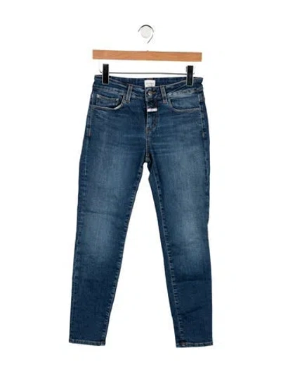 Pre-owned Closed Mid-rise Skinny Leg Jeans In Blue