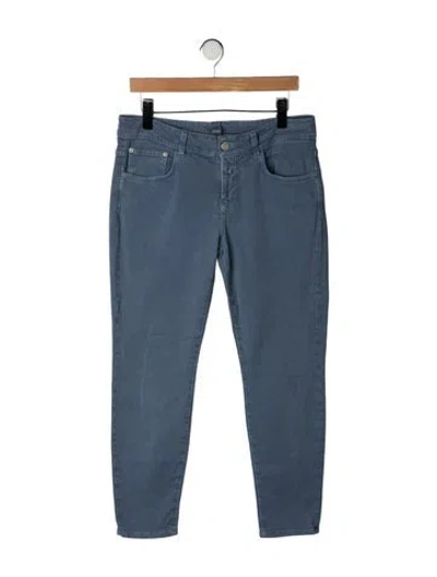 Pre-owned Closed Mid-rise Skinny Leg Jeans In Blue