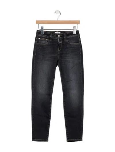 Pre-owned Closed Mid-rise Skinny Leg Jeans In Gray