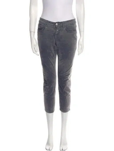 Pre-owned Closed Mid-rise Skinny Leg Jeans In Gray