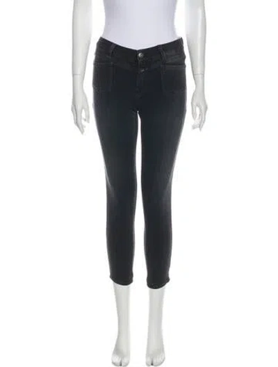 Pre-owned Closed Mid-rise Skinny Leg Jeans In Gray