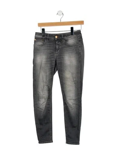 Pre-owned Closed Mid-rise Skinny Leg Jeans In Gray
