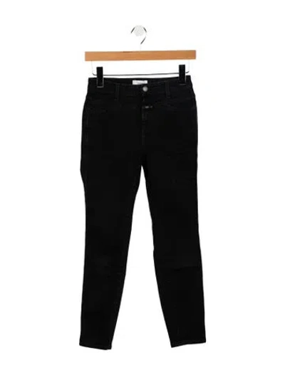 Pre-owned Closed Mid-rise Skinny Leg Jeans In Gray