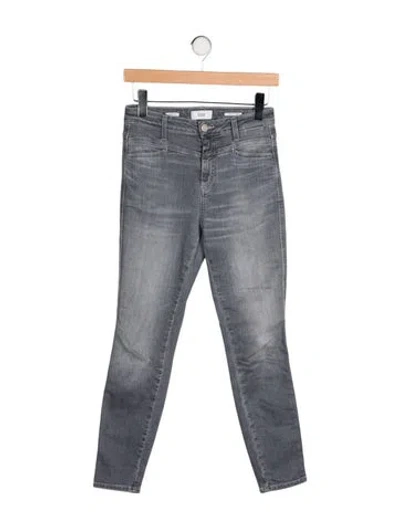 Pre-owned Closed Mid-rise Skinny Leg Jeans In Gray