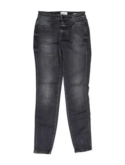 Pre-owned Closed Mid-rise Skinny Leg Jeans In Gray
