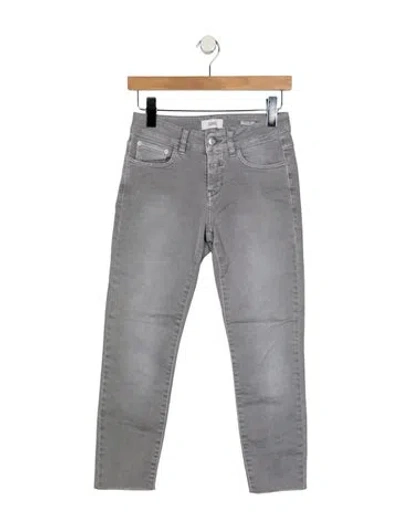 Pre-owned Closed Mid-rise Skinny Leg Jeans In Gray