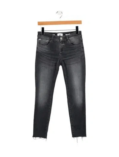 Pre-owned Closed Mid-rise Skinny Leg Jeans In Gray