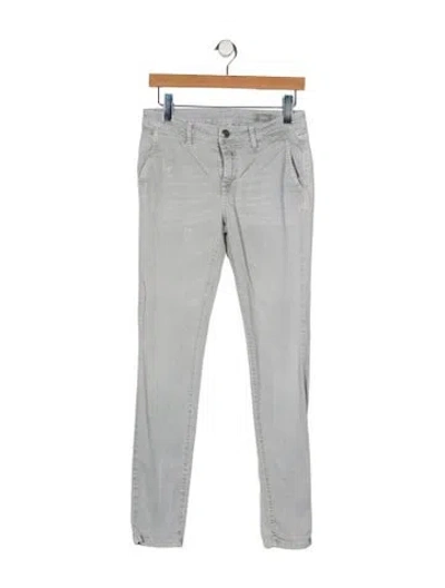 Pre-owned Closed Mid-rise Skinny Leg Jeans In Gray