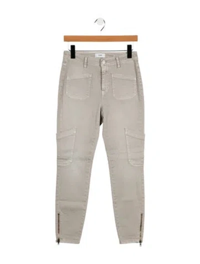 Pre-owned Closed Mid-rise Skinny Leg Jeans In Gray