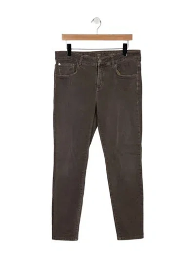 Pre-owned Closed Mid-rise Skinny Leg Jeans In Gray