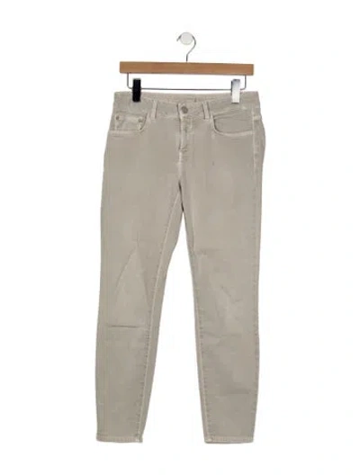 Pre-owned Closed Mid-rise Skinny Leg Jeans In Gray