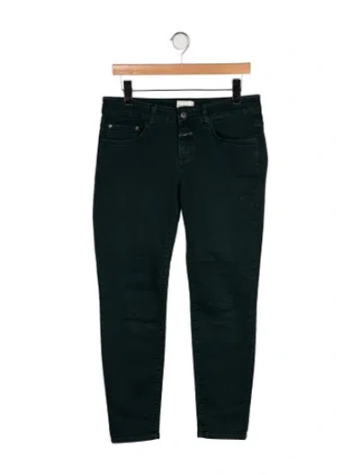 Pre-owned Closed Mid-rise Skinny Leg Jeans In Green