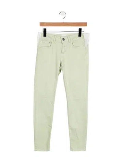 Pre-owned Closed Mid-rise Skinny Leg Jeans In Green