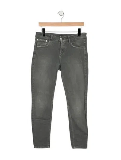 Pre-owned Closed Mid-rise Skinny Leg Jeans In Grey