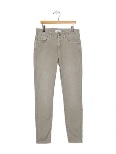 Pre-owned Closed Mid-rise Skinny Leg Jeans In Grey