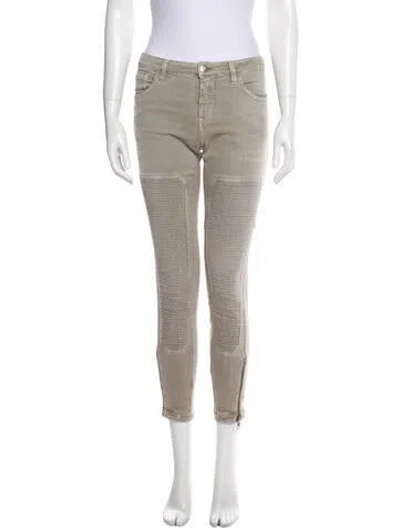 Pre-owned Closed Mid-rise Skinny Leg Jeans In Neutral