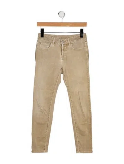 Pre-owned Closed Mid-rise Skinny Leg Jeans In Neutral