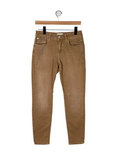 Pre-owned Closed Mid-rise Skinny Leg Jeans In Neutral