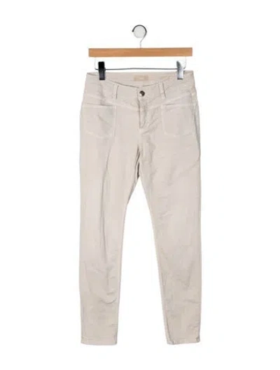 Pre-owned Closed Mid-rise Skinny Leg Jeans In Neutral