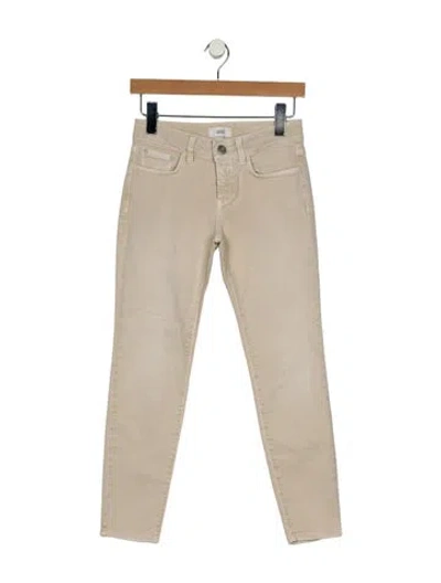 Pre-owned Closed Mid-rise Skinny Leg Jeans In Neutral