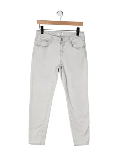 Pre-owned Closed Mid-rise Skinny Leg Jeans In Neutral