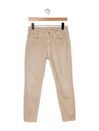 Pre-owned Closed Mid-rise Skinny Leg Jeans In Neutrals