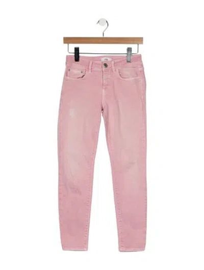 Pre-owned Closed Mid-rise Skinny Leg Jeans In Pink