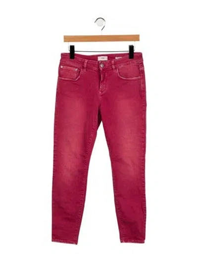 Pre-owned Closed Mid-rise Skinny Leg Jeans In Pink
