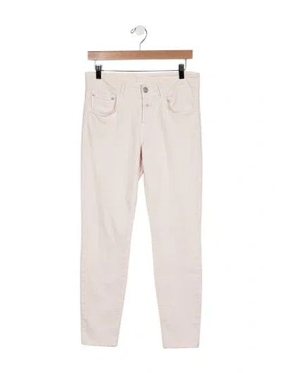 Pre-owned Closed Mid-rise Skinny Leg Jeans In Pink