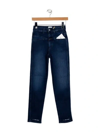 Pre-owned Closed Mid-rise Skinny Leg Jeans W/ Tags In Blue