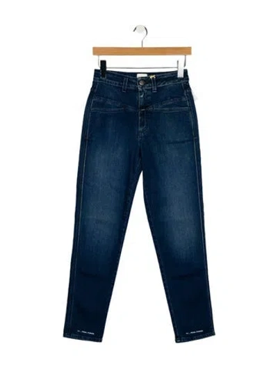 Pre-owned Closed Mid-rise Skinny Leg Jeans W/ Tags In Blue