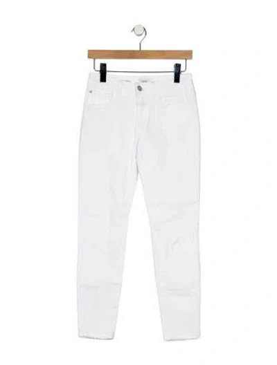 Pre-owned Closed Mid-rise Skinny Leg Jeans In White