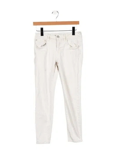 Pre-owned Closed Mid-rise Skinny Leg Jeans In White