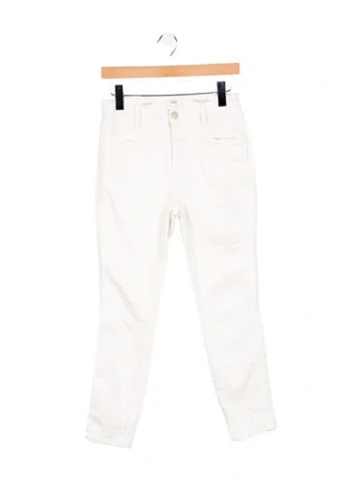 Pre-owned Closed Mid-rise Skinny Leg Jeans In White