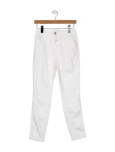 Pre-owned Closed Mid-rise Skinny Leg Jeans In White