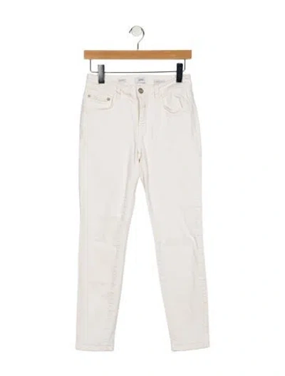 Pre-owned Closed Mid-rise Skinny Leg Jeans In White