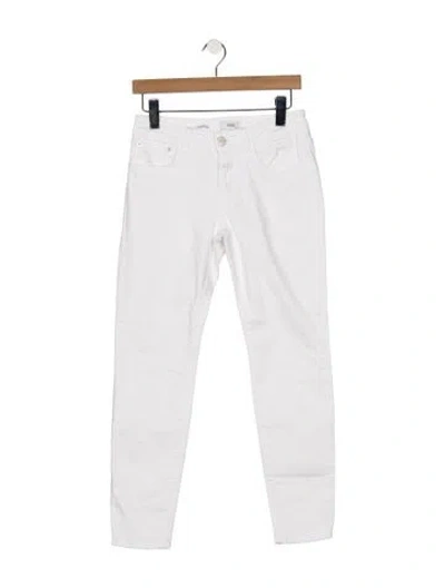 Pre-owned Closed Mid-rise Skinny Leg Jeans In White