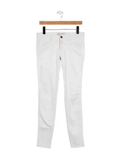 Pre-owned Closed Mid-rise Skinny Leg Jeans In White