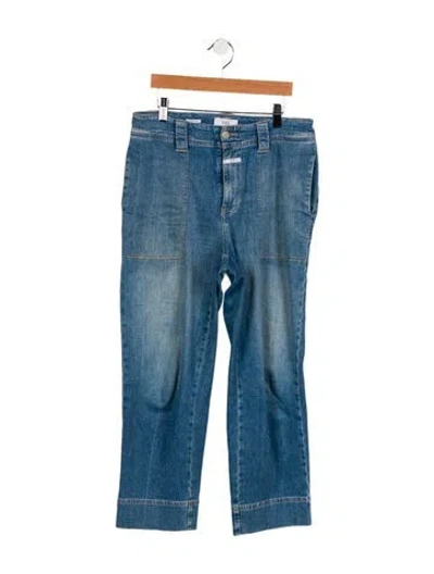 Pre-owned Closed Mid-rise Straight Leg Jeans In Blue