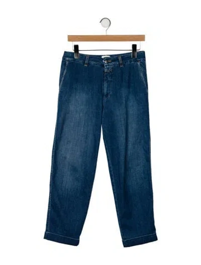 Pre-owned Closed Mid-rise Straight Leg Jeans In Blue