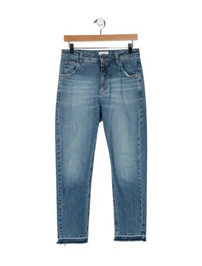 Pre-owned Closed Mid-rise Straight Leg Jeans In Blue