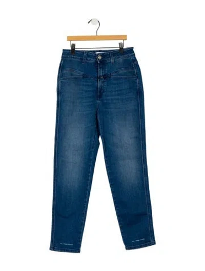 Pre-owned Closed Mid-rise Straight Leg Jeans In Blue