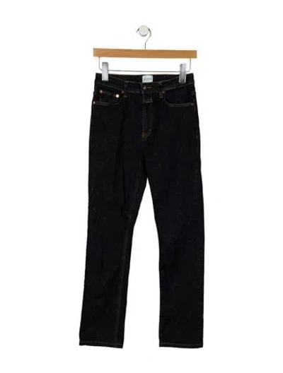 Pre-owned Closed Mid-rise Straight Leg Jeans In Blue